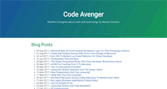 Desktop Screenshot of codeavenger.com